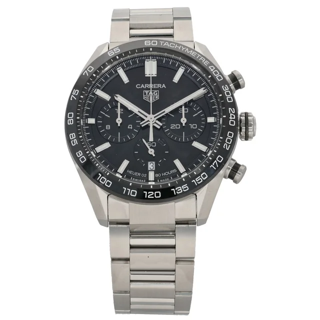 TAG Heuer Carrera CBN2A1B 44mm Stainless Steel Watch from H&T