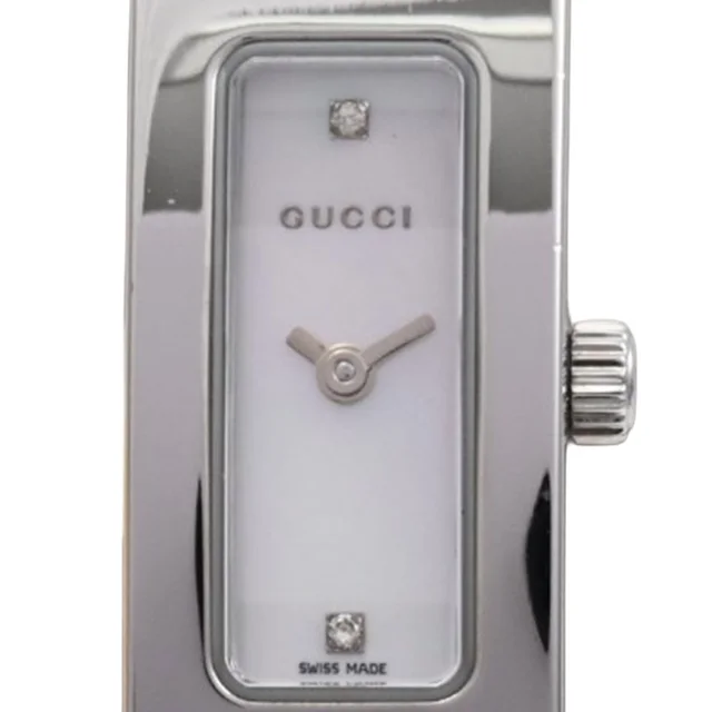 Gucci Rectangular Watch 3900L Quartz White Shell in White from VINTAGE QOO TOKYO, photo 2 of 8