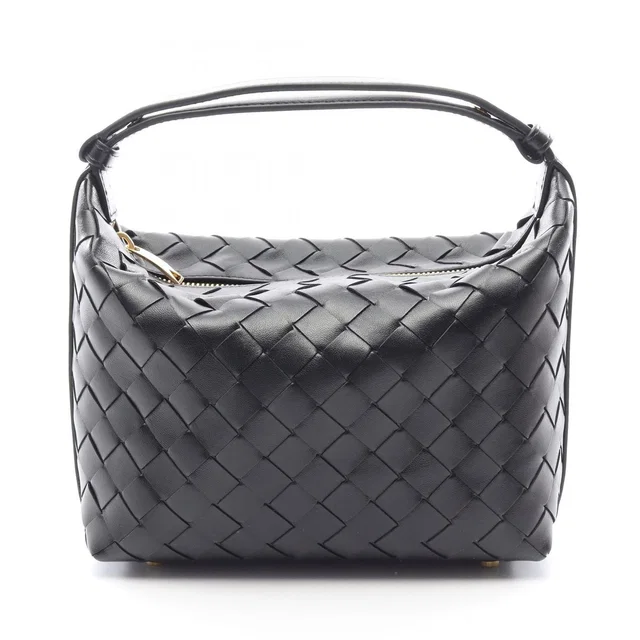 Bottega Veneta Handbag Mini Wallace Black Leather in Black Leather from The Reluxe