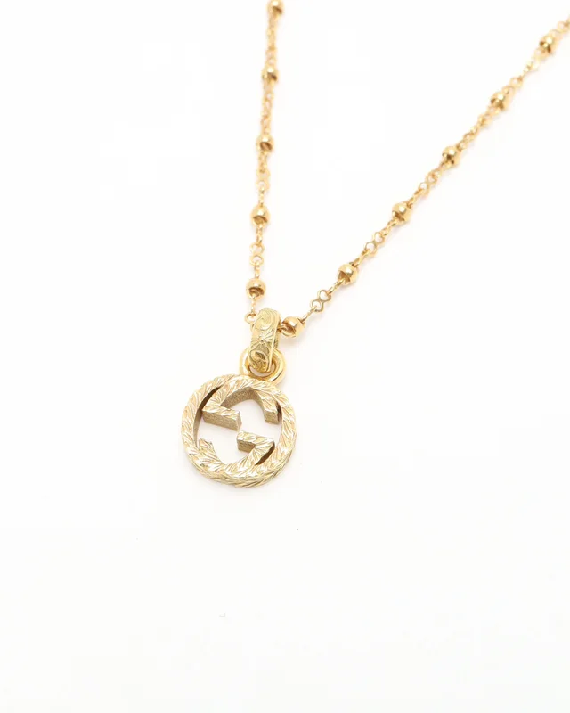 Gucci Interlocking 18kt Gold Necklace in Gold from A Retro Tale, photo 3 of 6