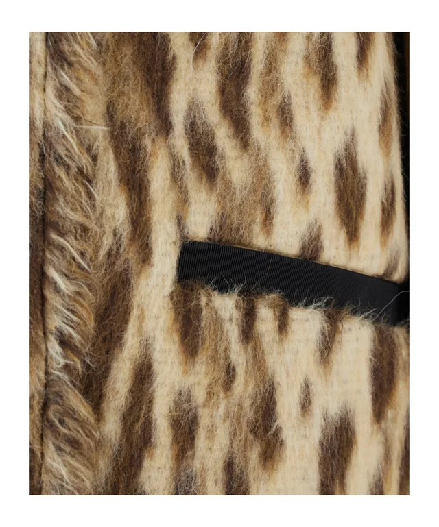 Forte Forte Royal Leopard Long Jacquard Coat, photo 3 of 3 from SENSER