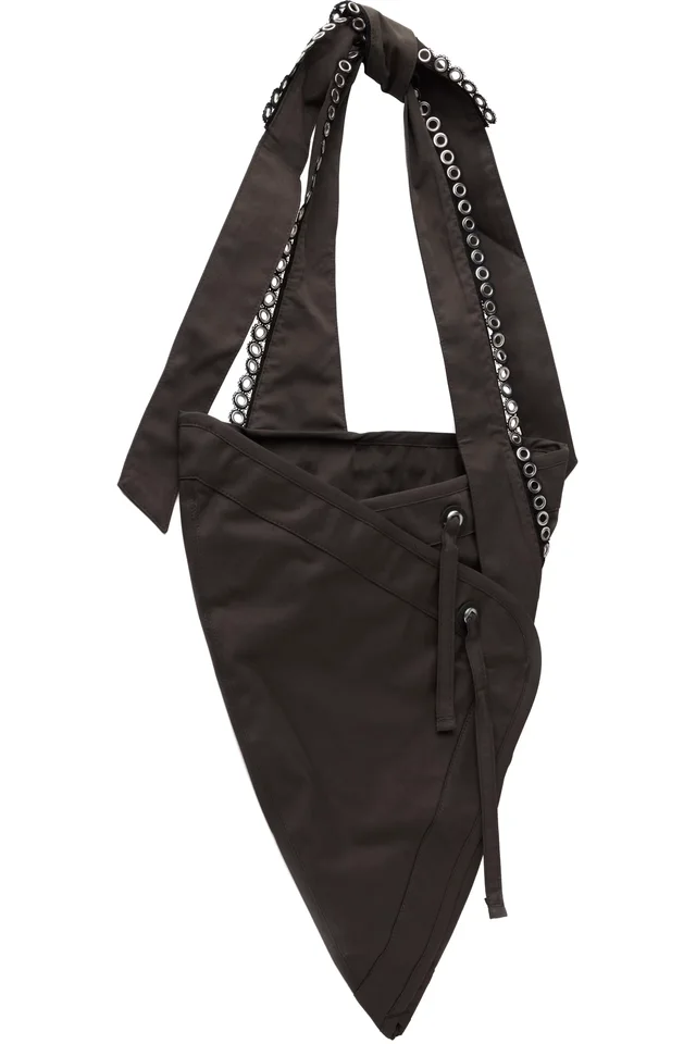 Kiko Kostadinov Gray Kest Pouch Bag, photo 2 of 4 from SSENSE