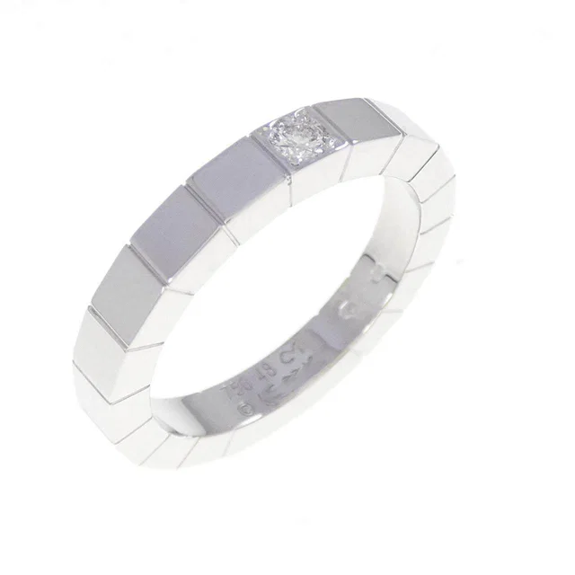 Cartier Lanieres 750 White Gold Diamond Ring Size 48 in White from LuxUness