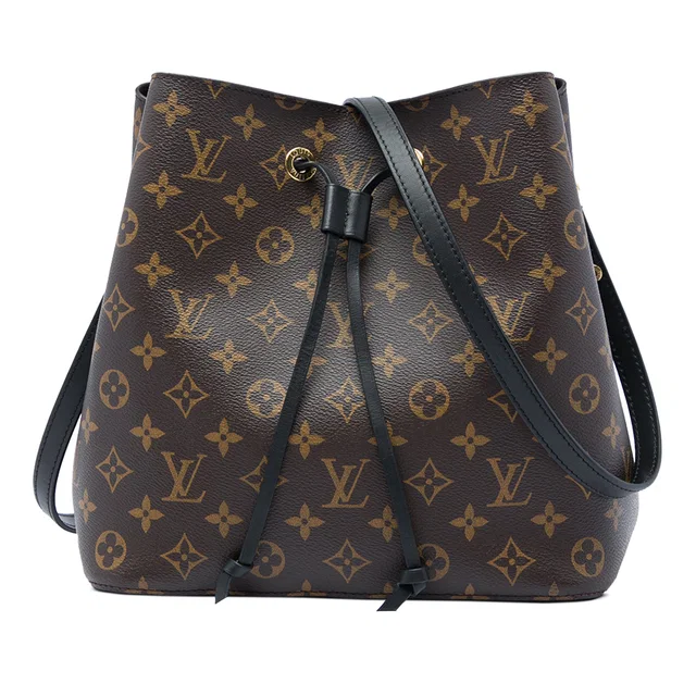 Brown Louis Vuitton Monogram Neonoe MM Bucket Bag in Brown Coated canvas from Designer Revival