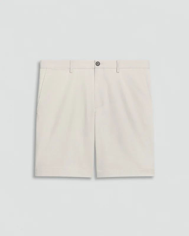 Theory Standard Chino Short in Moonsoft Cotton in SILVER CLOUD 97% Cotton, 3% Spandex, photo 6 of 12 from Theory