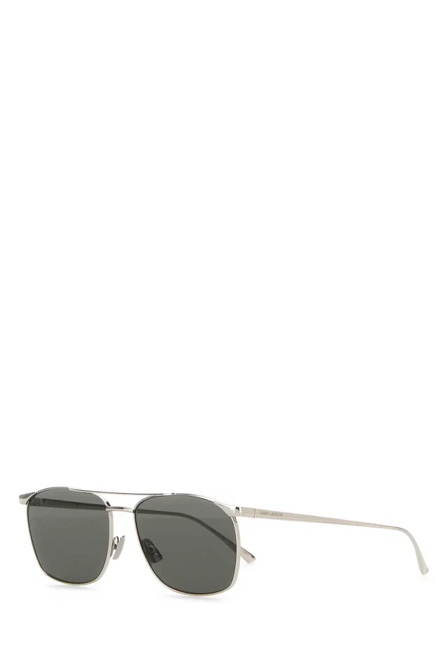 Saint Laurent Sl Sunglasses — Silver Exterior: Metal in Silver from HEWI