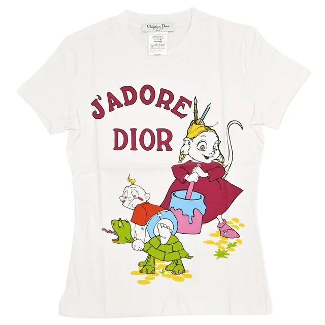 Dior 2002 T-shirt Necklace Bangle Nail Seal Set White #38 in White from AMORE Vintage Tokyo