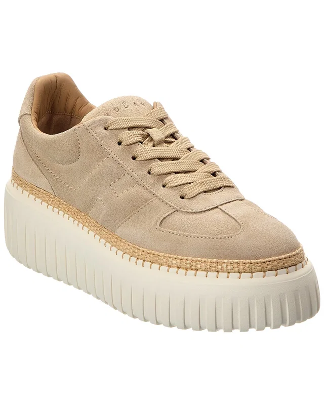 Hogan H-Stripes Suede Sneaker, image 1 of 1 from Rue La La