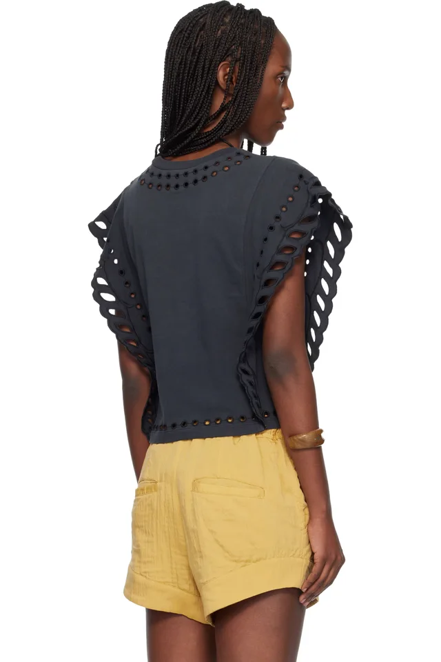Isabel Marant Etoile Black Odyle T-shirt, photo 3 of 4 from SSENSE