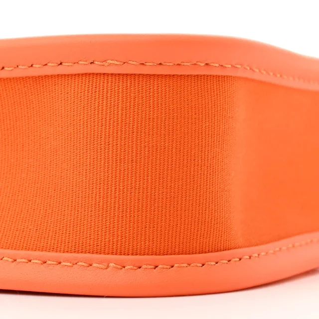 Hermès Toile Officier Swift Neo Evelyne TPM Feu Jaune D'Or Orange Minium in Orange Swift leather from FASHIONPHILE, photo 10 of 11