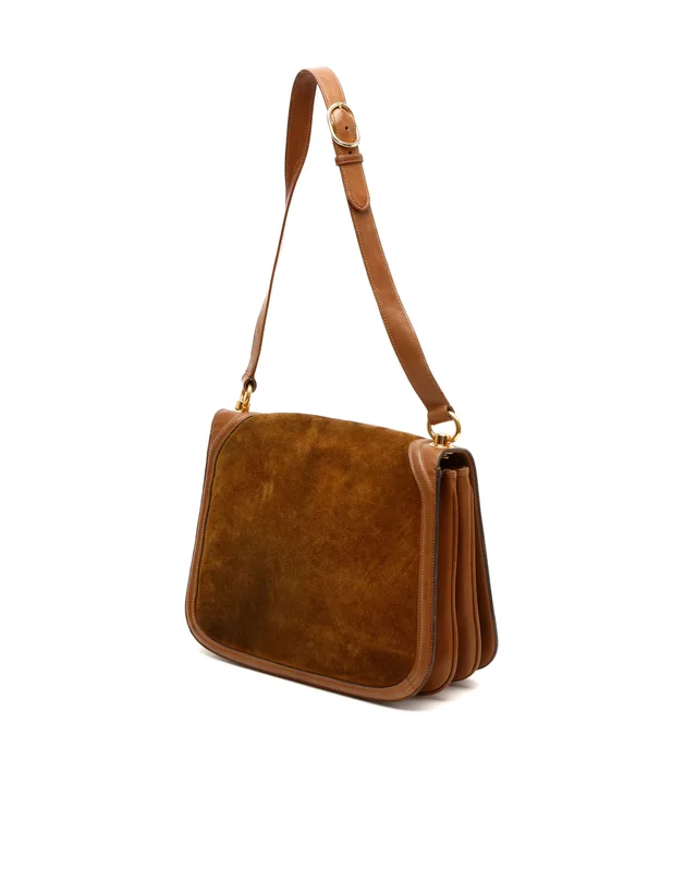 Gucci GG Suede Bag in Suede from A Retro Tale, photo 3 of 10