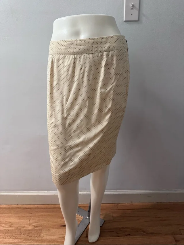 Saint Laurent Vintage Cream Skirt in black from Poshmark