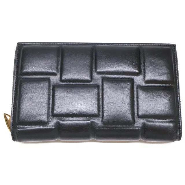 Bottega Veneta Padded Zip Wallet in Leather from The Reluxe