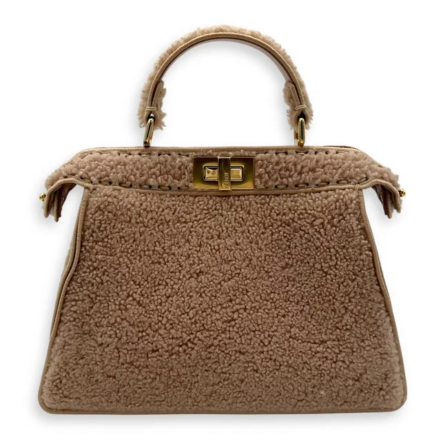 Fendi Iseeu Small Beige Top Handle Bag in Beige from Luxury Promise