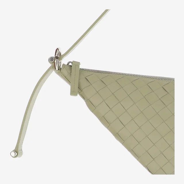 Bottega Veneta Virgule Shoulder Bag — Green Calfskin in Green Calfskin from HEWI