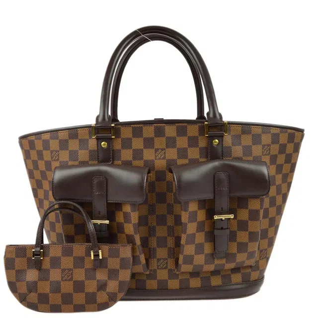 Louis Vuitton 2003 Damier Manosque GM Tote Bag N51120 in Canvas from AMORE Vintage Tokyo