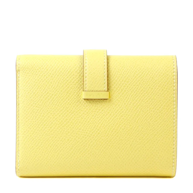 Hermès Bearn Combine Tri-fold Wallet Jaune Poussin (1Z) Nata (I2) in Yellow Epsom leather from Ginza Xiaoma, photo 2 of 4