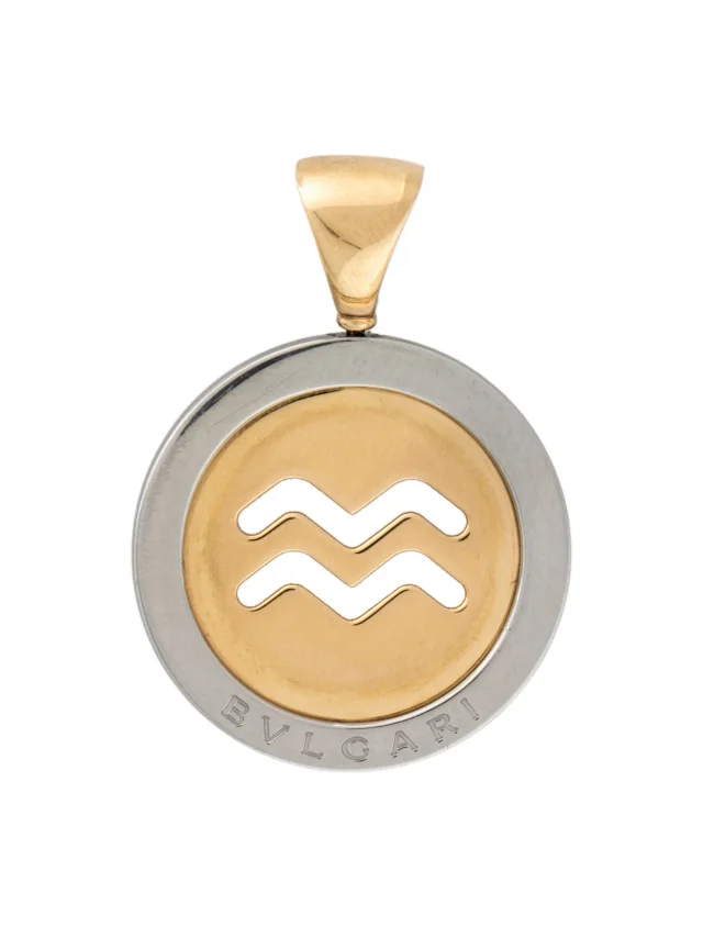 Bvlgari Two-Tone Aquarius Tondo Pendant in multicolor from The RealReal