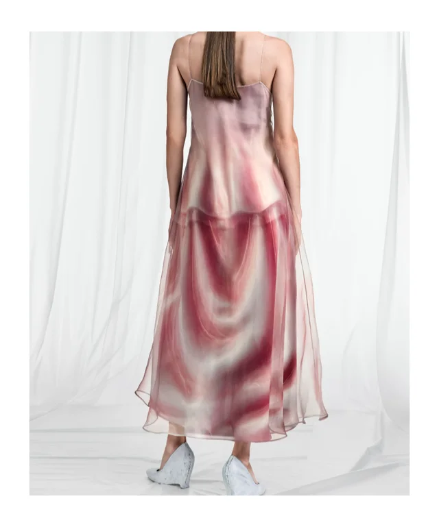 Maison Margiela Trompe L'Oeil Organza Slip Dress, photo 4 of 6 from SENSER
