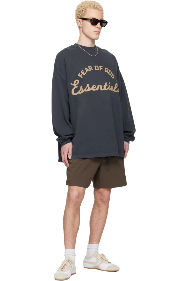 Fear of God ESSENTIALS Gray Training 90s Long Sleeve T-shirt, photo 4 of 4 from SSENSE
