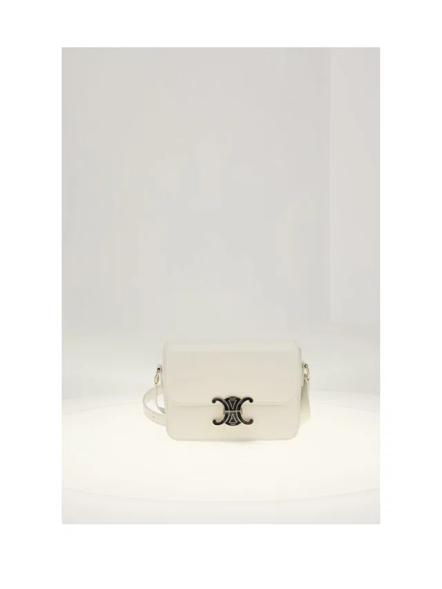 Celine Shoulder Bag — White Calf Leather (bos Taurus) in White Calfskin from HEWI