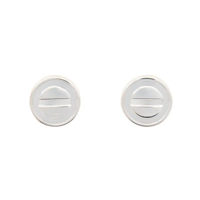 Cartier Love Au750 White Gold Earrings in White from LuxUness