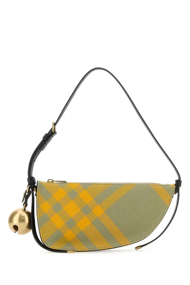 Burberry Shield Shoulder Bag — Beige in Beige Calfskin from HEWI