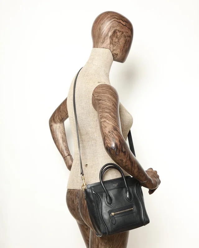 Celine Nano Luggage Bag in Caviar leather from A Retro Tale, photo 8 of 8