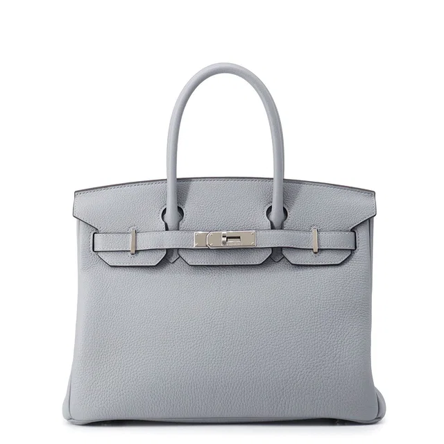 Hermès Birkin Green Pantan Togo Leather Size 30 in Green Togo leather from GALLERY RARE