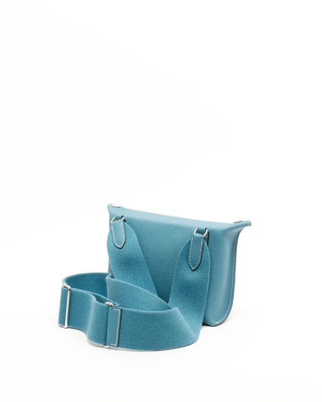 Hermès Togo Videpoches New Blue Jean Bag in Blue Togo leather from A Retro Tale, photo 3 of 9