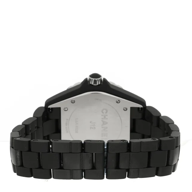 Chanel Stainless Steel Matte Ceramic 41mm J12 Automatic Watch Black in Black Ceramic from FASHIONPHILE, photo 3 of 5