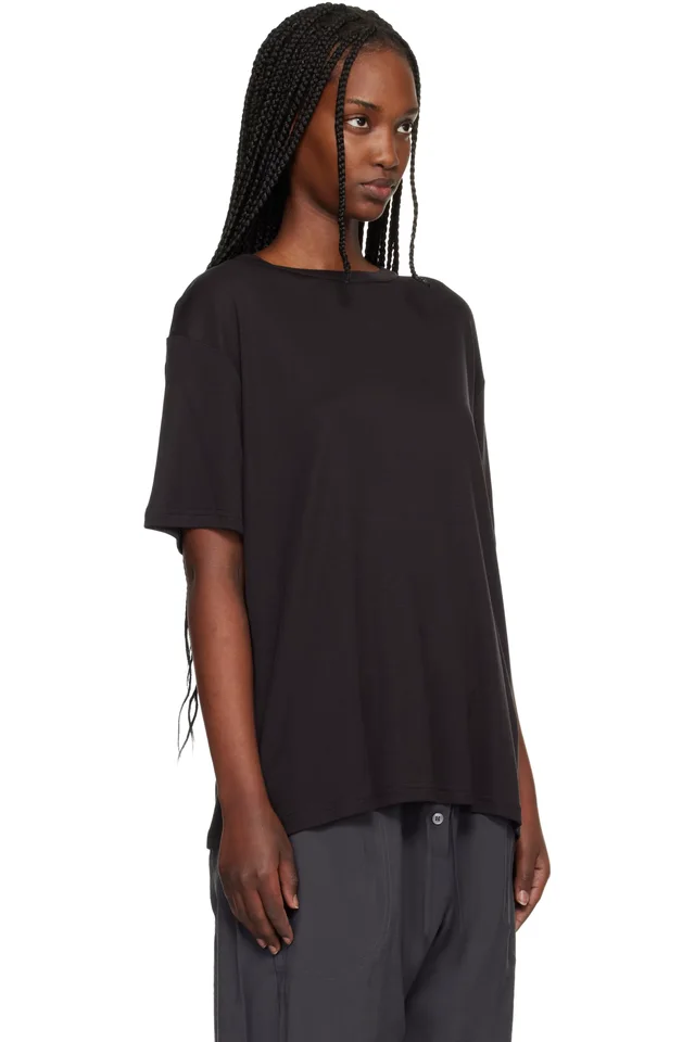 Studio Nicholson Brown Rond T-shirt, photo 2 of 4 from SSENSE