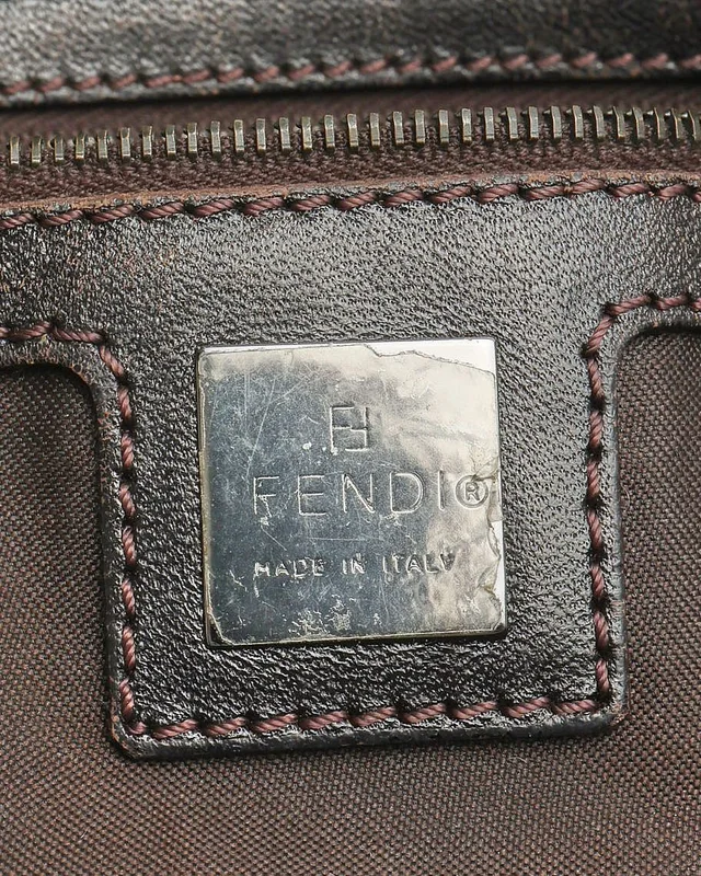 Fendi Zucca Shoulder Bag in Canvas from A Retro Tale, photo 7 of 9