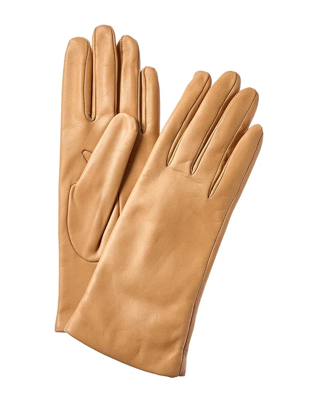 Portolano Cashmere-Lined Leather Gloves in //asset1.ruecdn.com/images/sw/116677/1166777065_RLSW_black.jpg, image 1 of 1 from Rue La La