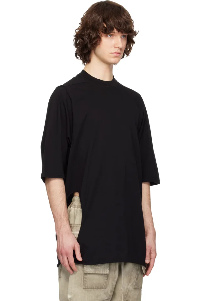 Rick Owens DRKSHDW Black Temple Subhuman Jumbo S/S T-shirt, photo 2 of 4 from SSENSE