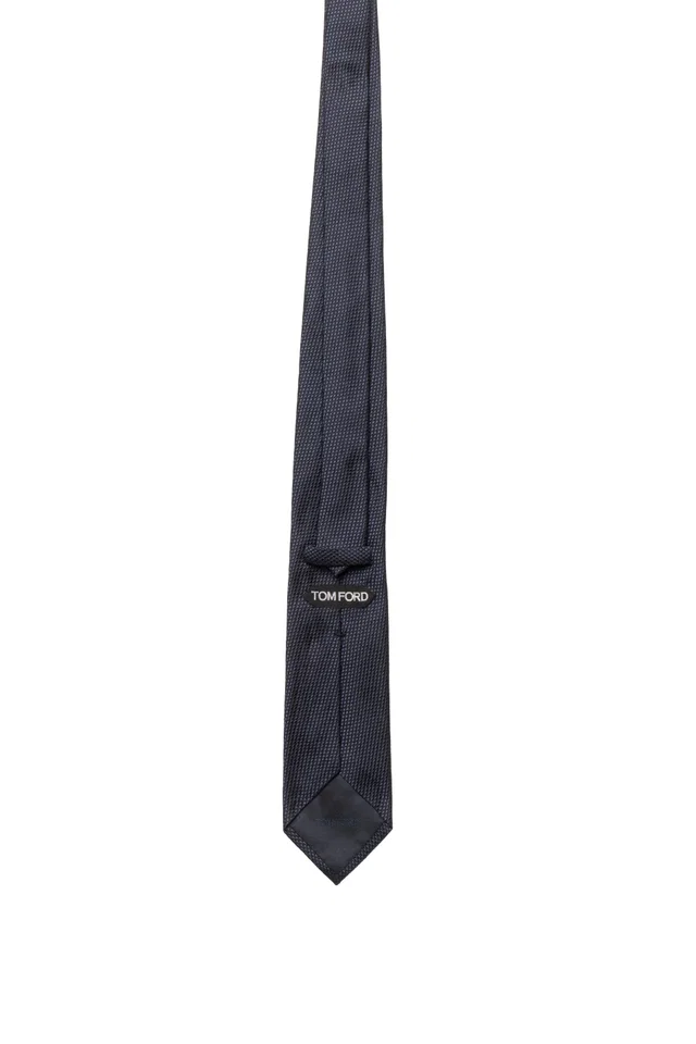 Tom Ford Mulberry Silk Necktie — Navy Neckties in Navy Silk from HEWI