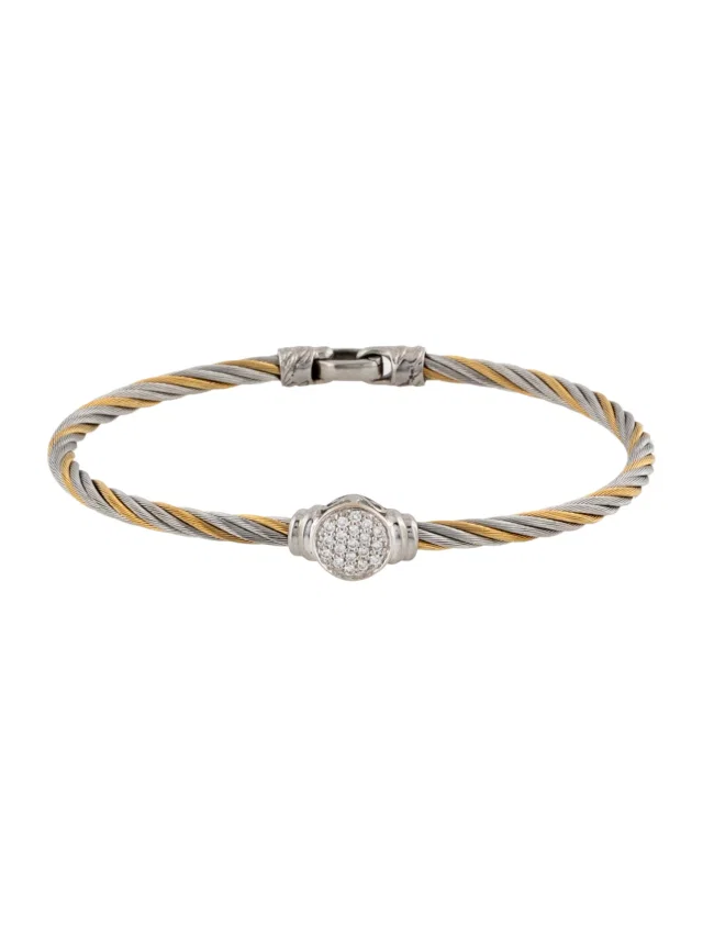 Charriol Diamond Station Bracelet, 6.75" in multicolor from The RealReal