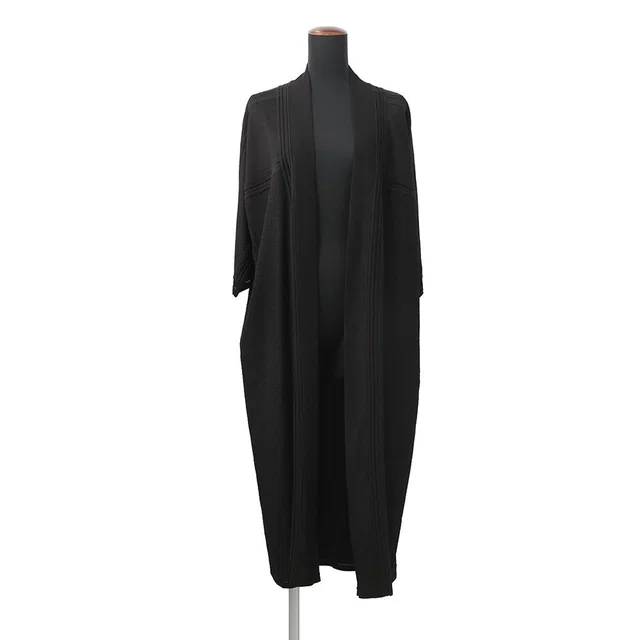 Hermès Long cardigan Size 34 Black Silk100% in Black from GALLERY RARE
