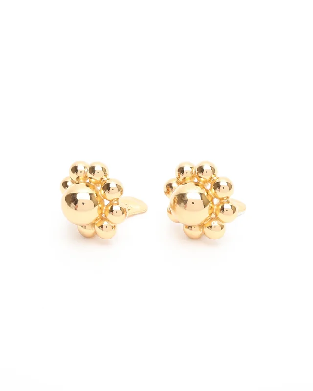 Dior Flower Clip-on Earrings from A Retro Tale, photo 2 of 4