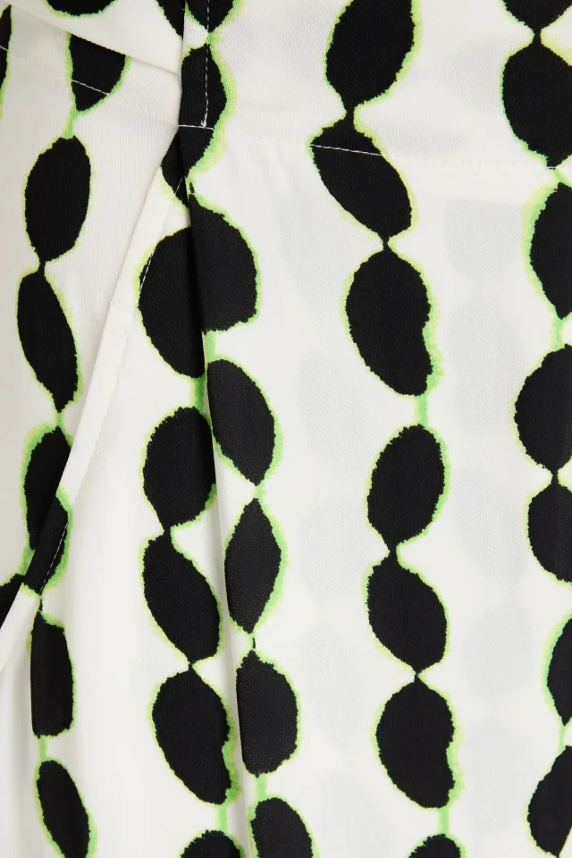 Diane von Furstenberg Jed printed crepe wide-leg pants in White, photo 4 of 4 from THE OUTNET