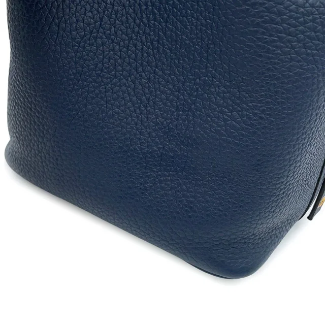 Hermès Picotin Lock Blue de Prusse Taurillon Clemence Size PM in Blue Clemence leather from GALLERY RARE, photo 8 of 15