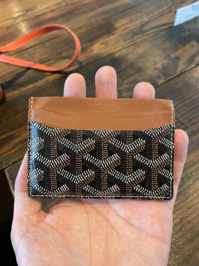 Goyard Wallet Cardholder in Brown in brown|red from Grailed
