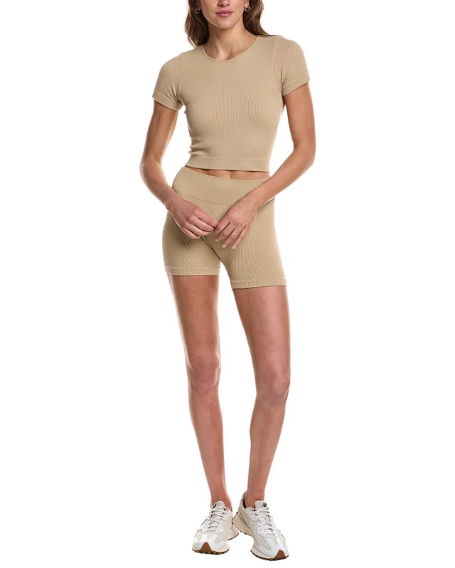 MARION 4in 2pc Pointelle Seamless Set, image 1 of 1 from Gilt