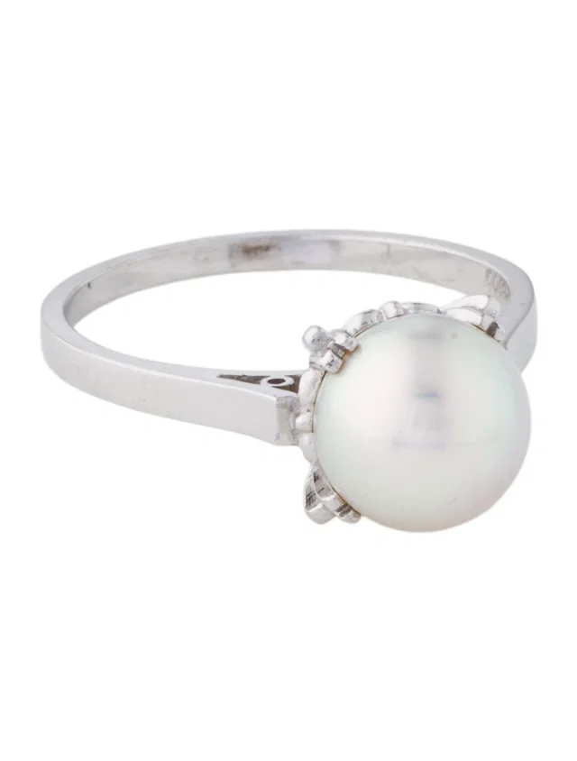 Tasaki Platinum Pearl Cocktail Ring in multicolor from The RealReal