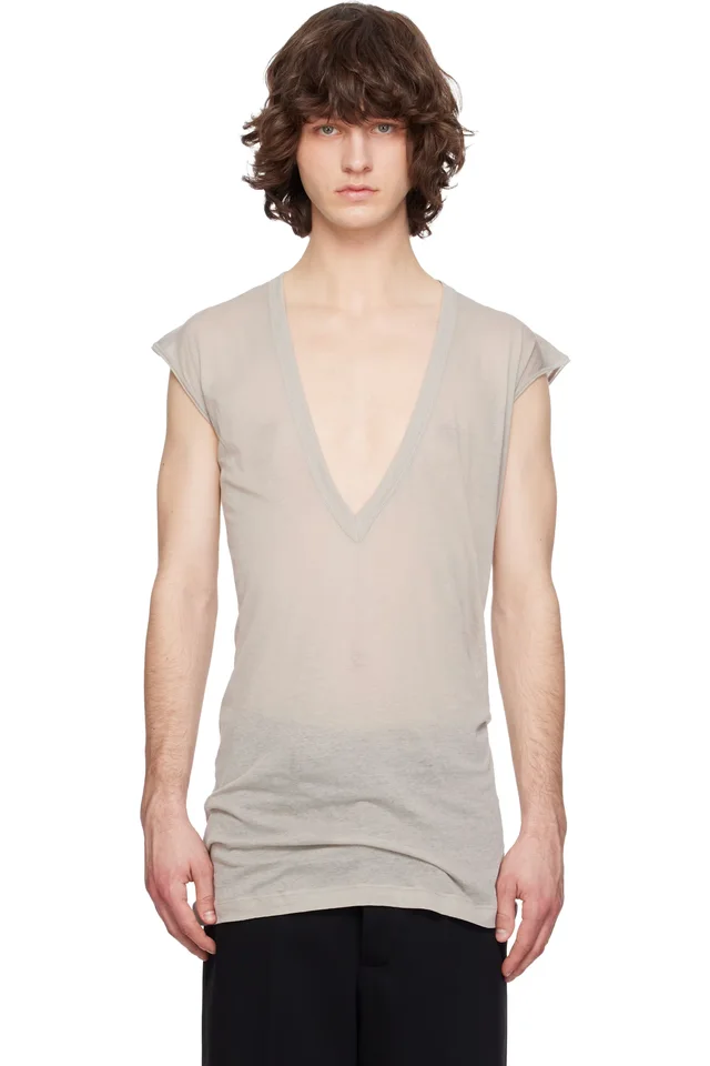 Rick Owens Off-White Temple Dylan T-shirt, image 1 of 1 from SSENSE