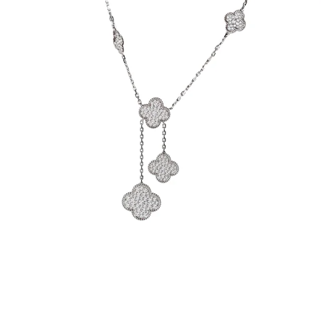 Van Cleef & Arpels Diamond Magic Alhambra 6 Motifs Necklace 2023 from The Purse Affair