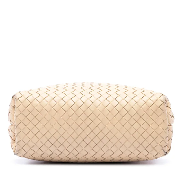 Bottega Veneta Nappa Intrecciato Fold Crossbody in Beige Nappa leather from Designer Revival, photo 3 of 6