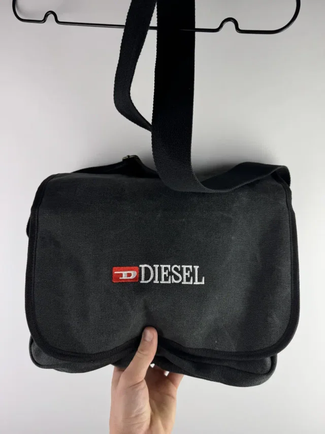 Vintage Y2K Diesel Shoulder / Crossbody Bag Black in black from Grailed