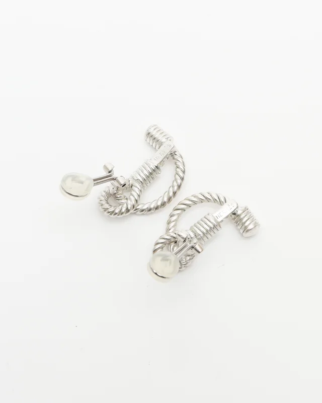 Hermès Rope Motif Clip-on Earrings from A Retro Tale, photo 2 of 2