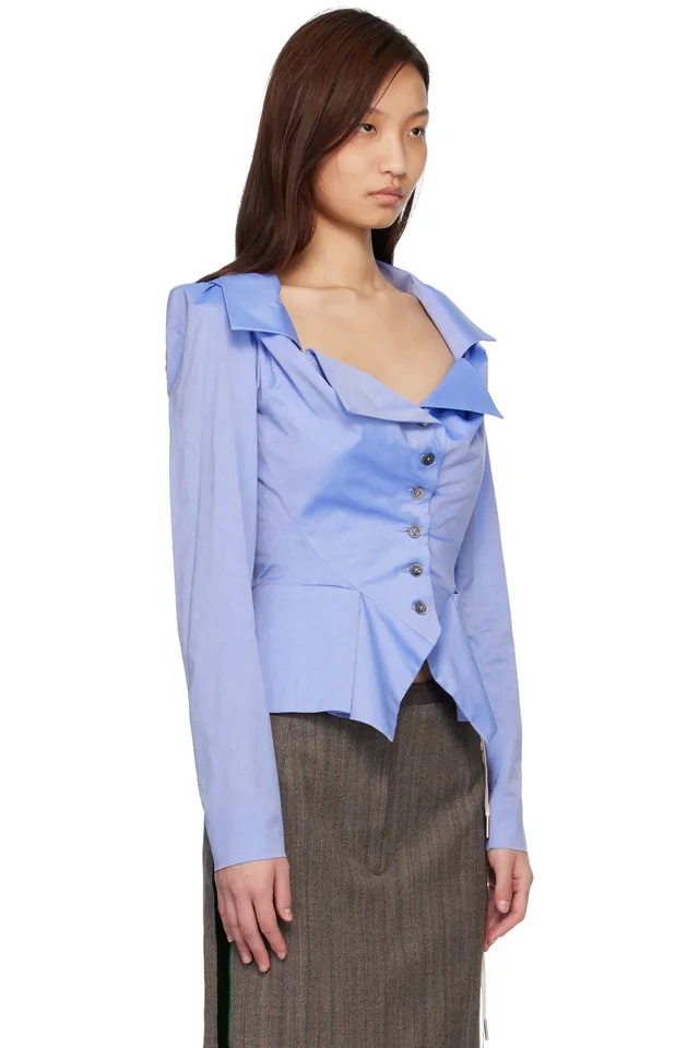 Vivienne Westwood Blue Monday Blouse, photo 2 of 4 from SSENSE